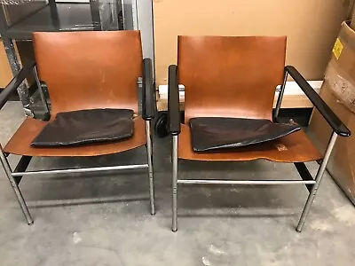 Pair Of Vintage Knoll No. 657 Sling Chairs (1964-1979) • $2500