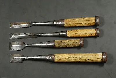£75.13 • Buy Vintage Japanese Chisels Nomi X 4 Wood Working Tool Made In Japan　　 