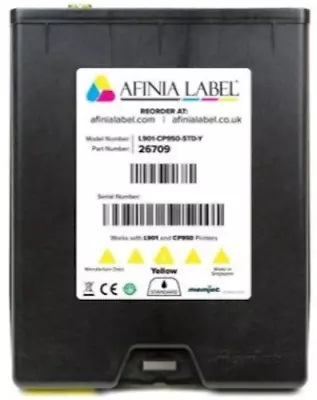 Afinia L901/CP950 Plus VersaPass N Yellow Memjet Ink Cartride 250 Ml 26709 • $225