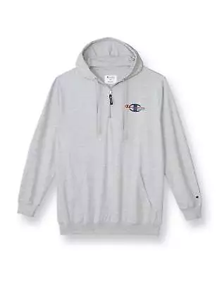 Champion  1/4 Zip Hoodie Big & Tall Global Explorer French Terry Relaxed XLT-6XL • $37.49