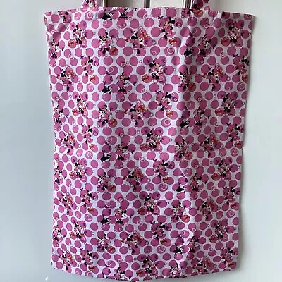 Handmade Shopping/tote Bag. Cotton Fabric Minnie Mouse Design. 17”x13” • £6