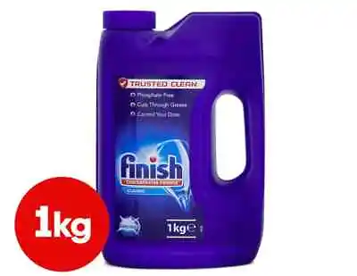 Finish Classic Concentrated Dishwashing Detergent Powder Original 1kg Deep Clean • $16.90