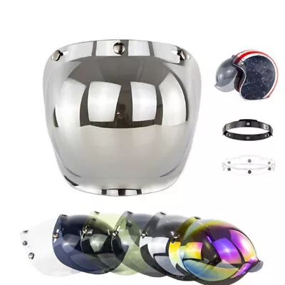 Open Face Helmet Visor Motorcycle Helmets Bubble Visor Flip Up Motorcycles Visor • $16.59