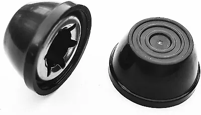 Hub Cap For Radio Fly Vintage Wheel Toys -fits 3/8 Inch Axle BLACK 2-pk • $8.89