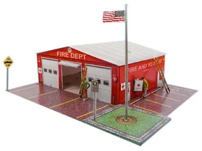 BK 4814 1:48 Scale   Fire Department  Photo Real Scale Building Kit • $17.39