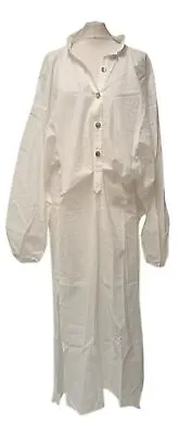 £452 • Buy ACNE STUDIOS Ladies White Cotton Blend Dolina Midi Shirt Dress EU38 UK10 NEW
