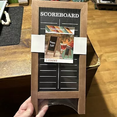 Reversible Fall Chalkboard And Scoreboard Easel Discontinued Game Night Decor • $8.50