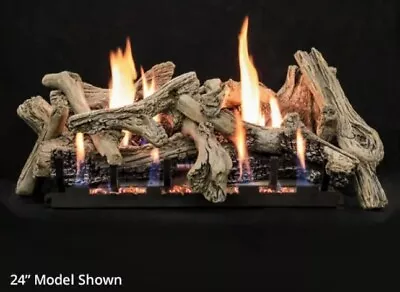 Empire 18  Driftwood Burncrete Logset With IP VF Slope Glaze Burner • $1100