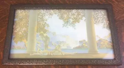 Antique DAY BREAK Small Framed Litho Print Maxfield Parrish Reinthal & Newman NY • $79.99