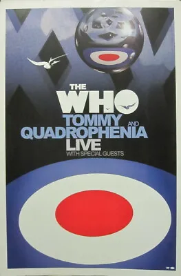 THE WHO 2005 Tommy & Quadrophenia DVD Promotional Poster Flawless New Old Stock • $16.99