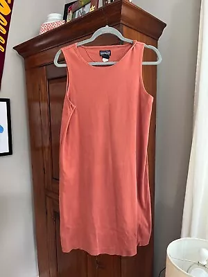 Patagonia Womens Organic Cotton Sleeveless Tank Dress Orange M • $15