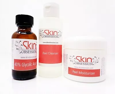 40% Glycolic Acid Peel Kit ~Skin Obsession~ Reduces Acne Age Spots & Scarring • $39.99
