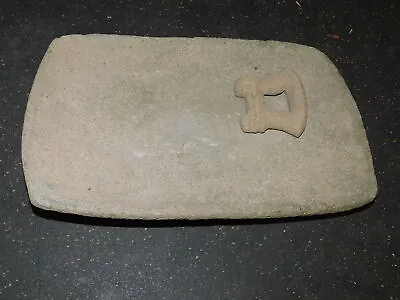  Pre Columbian Nicoya Costa Rica Basalt Tripod Metate And Stirrup Mulling Stone • $449.99