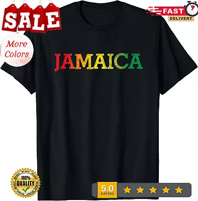 Retro Jamaica Colors Vintage Jamaican Souvenir Gift Unisex T-Shirt. • $15.92