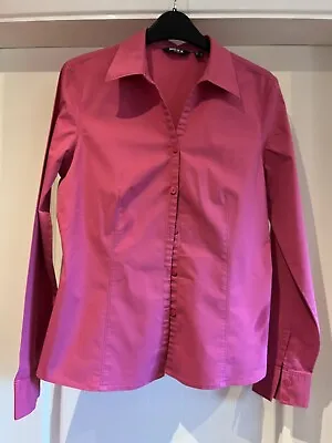 Ladies MEXX Long Sleeved Collard Shirt Pink Size 10 • $5.05