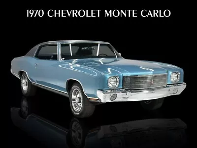 1970 Chevrolet Monte Carlo New Sign - 18x24  USA STEEL XL Size - 4 Lbs • $88.88