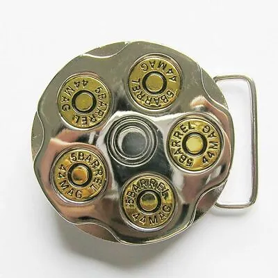 Gun Spinner Bullet Metal Belt Buckle • $10.95