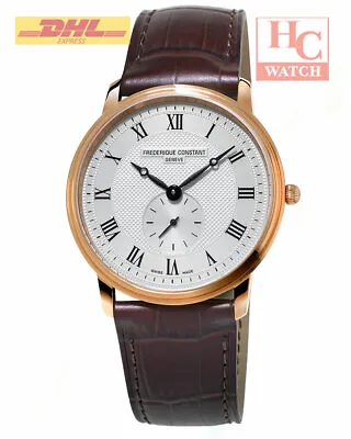Frederique Constant Fc-235m4s4 Slim Line White Dial Quartz Gent's Watch • $880