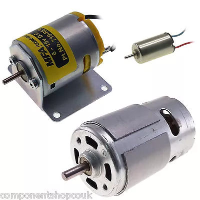 DC Brushed Motor For RC Models With / Without Mounting Bracket - All Sizes • £19.50