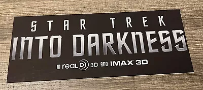 2013 Star Trek Into Darkness 3D Movie Theater Mylar Poster 5”x13” Chris Pine • $15