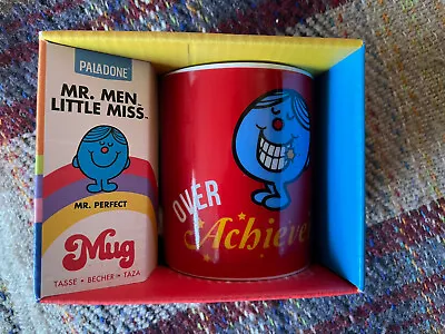 £5 • Buy Little Miss/Mr Men Double Sided Mug Mr Perfect/Over Achiever Brand New & Boxed 