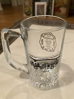 GREENLAWN NY Beer Mug Fire Department New York Glass • $9.99