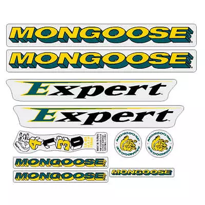 1995 Mongoose - Expert - For Chrome Frame Decal Set • $56.95