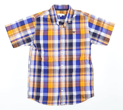 £5 • Buy Blue Zoo Boys Blue Check Cotton Basic Button-Up Size 11 Years Collared   