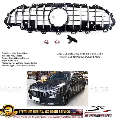 CLS GT GTR Grille Black-Chrome AMG CLS450 2019 2020 2021 2022 Panamericana CLS53 • $145