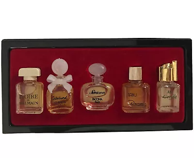 Vintage Five Miniature Paris Perfumes Set 1950 To 60 • $35