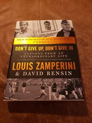 New Hc&dj * Clean Unread * Don't Give Up In * Louis Zamperini Rensin Unbroken • $10.99