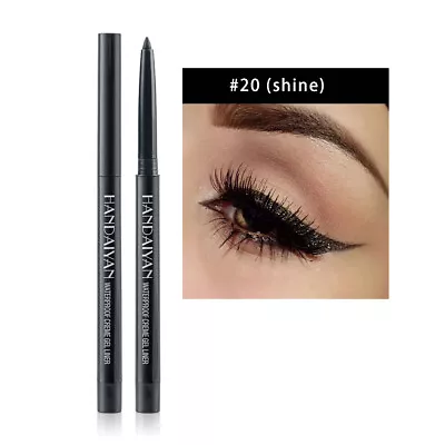 £2.99 • Buy Waterproof Creme Gel Matte Sparkle Automatic Eye Liner Pencil 20 Colours