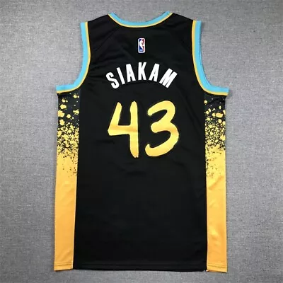 Indiana Pacers Mens Pascal Siakam Jersey Black City Edition Size S-2XL • $33.99