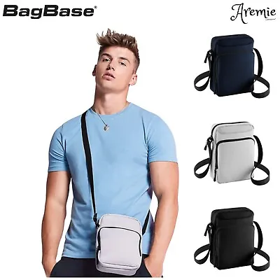 Bagbase Mens Womens Small Cross Body Bag | Fits Mini Tablets | 16 X 23 X 7cm • £12.99