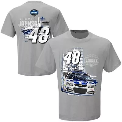 Jimmie Johnson 2014 Checkered Flag #48 Lowe's Restart Tee FREE SHIP • $24.99