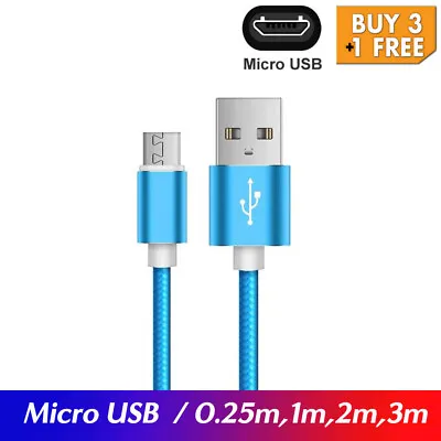 Micro USB Charger Data Sync Cable Charging Cord 1M 2M 3M Android Samsung Galaxy • $3.45