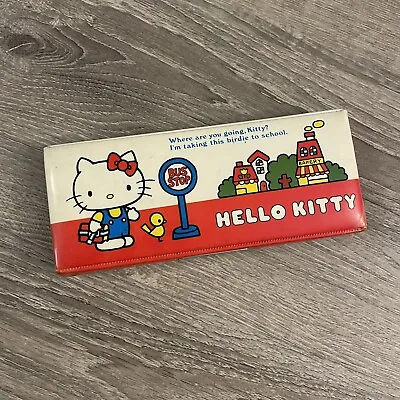 Sanrio Hello Kitty Pencil Case W Accessories 1989 Vtg 23.8*2.6 Cm Japan • $59