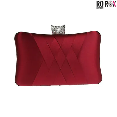 Vintage Ladies Cocktail Party Clutch Bag - Retro Chain Handbag For Wedding Prom • £22.99