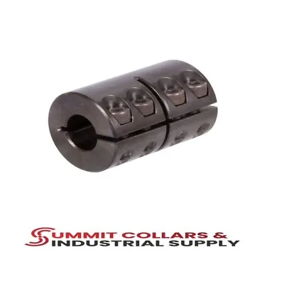 5/8 1/2  Stepped No Vertical Mid- Cut Shaft Coupling Black Oxide 1SCC-062-050 • $18.99