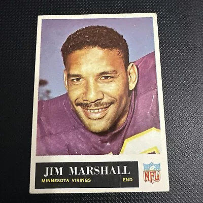 1965 Philadelphia Jim Marshall #107 - Minnesota Vikings - Vintage EX • $4.99