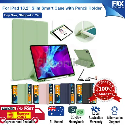 $19.88 • Buy For IPad Pro 11 / 10.2 2019 7th 6th 5th Gen Pencil Holder PU Leather Soft Case