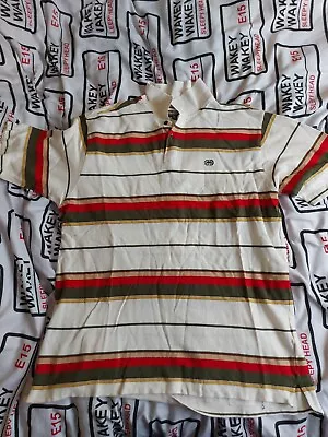 ECKO UNLTD Mens Polo Shirt Striped Vintage Xl • £9.99