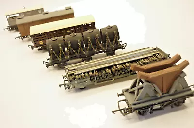 6 X 00 Gauge GWR WAGONS - CAMBRIAN RATIO K's HORNBY                           G • £17.99