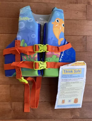 Stearns Puddle Jumper Child Ski Life Vest Jacket Walrus Blue (30-50 Lbs) • $15