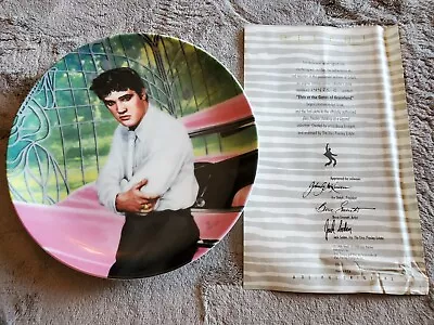 ELVIS PRESLEY Looking At Legend Collector’s Plate Gates Of Graceland 1988 Delphi • $5