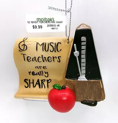 For The Music Teacher! Music Teachers Are Really Sharp Christmas Ornament New • $9.95