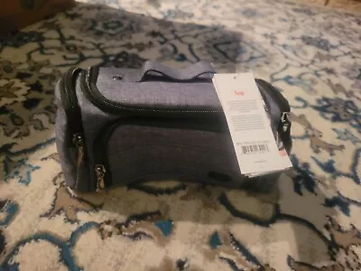 NWT LUG Trolley Mini Cosmetic Case~~8.75 W X 4 H X 3.75 D   Heather Gray Color • $39.95