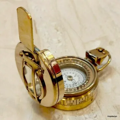 Military Nautical Compass Brass Kelvin & Hughes Working Handmade Designer • $26.70