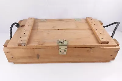 Vintage Wooden Military Crate  Ammo Box • $69.99