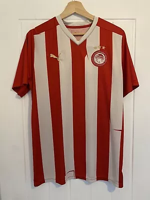 2011-12 Official Puma Olympiacos Piraeus FC Home Shirt Size Adult L Large • £27.99